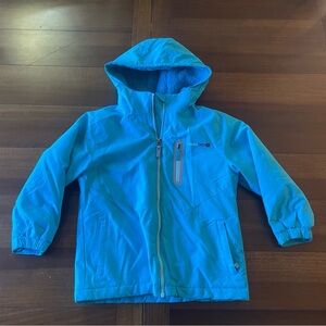 Girls Light Blue Winter Coat Swiss Tech Size 4/5t Youth Small